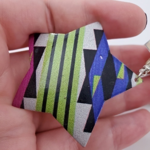 Ragstock‎ Jewelry Earrings Star Big Statement Strip - Picture 5 of 8